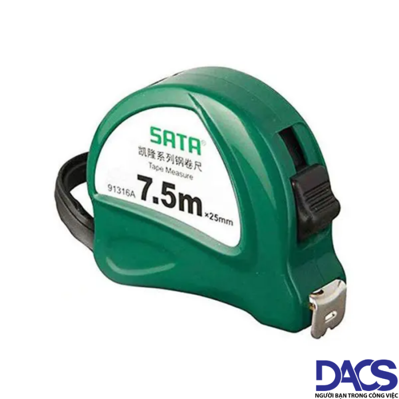 Thước cuốn thép Sata 91316A 7.5m