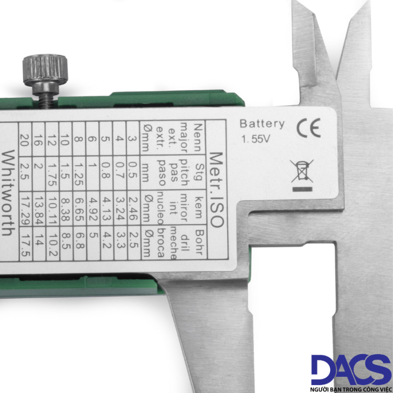 Thước cặp điện tử Sata 91512 đo đường kính 0-200mm