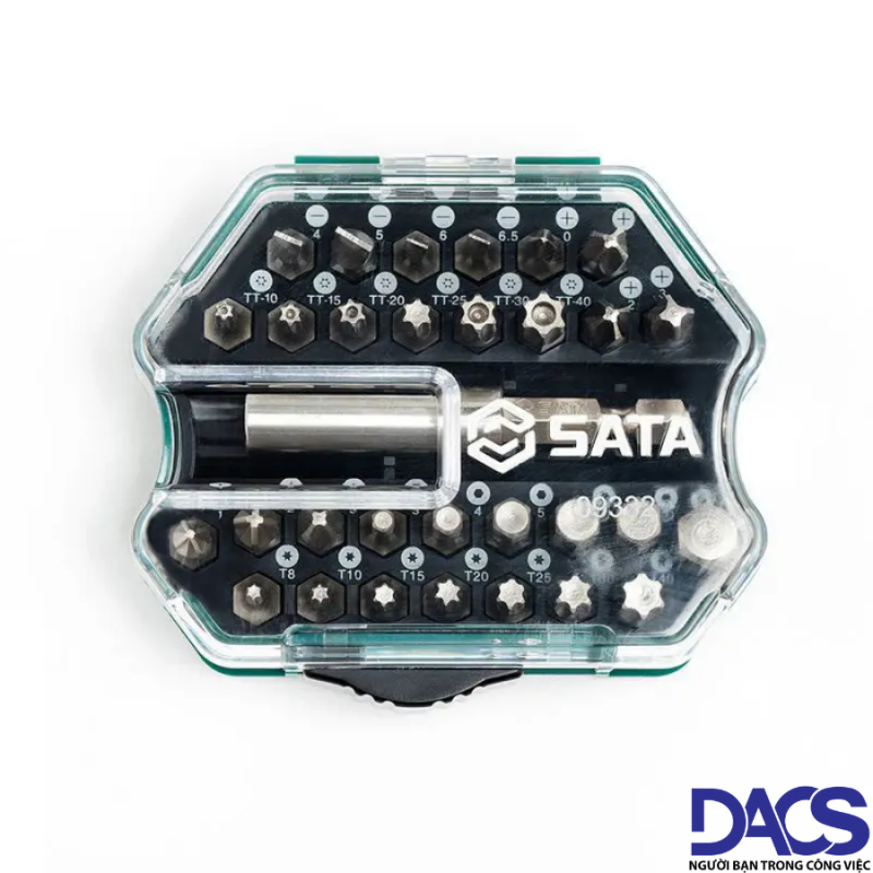 Bộ mũi vặn vít Sata 09332 - 1/4", 31 chi tiết