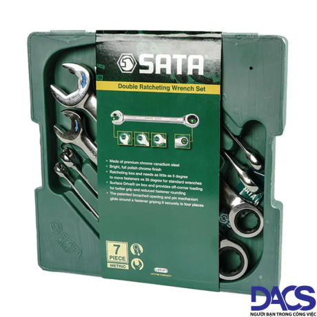 Bộ cờ lê vòng miệng tự động Sata 09050 - 7 chi tiết