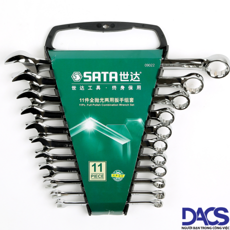 Bộ cờ lê vòng miệng Sata 09022 - 11 chi tiết